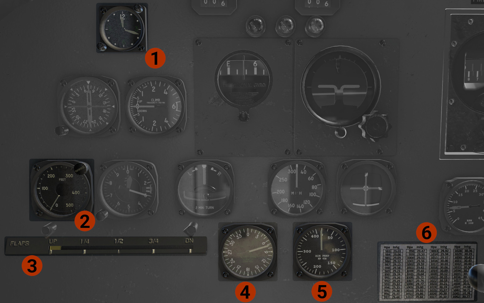Pilot's Side Other Instruments